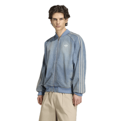 Men's - adidas Originals SST Adicolor Denim Track Top - Worn Blue Denim