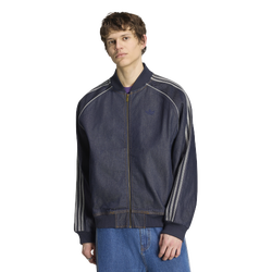 Men's - adidas Originals SST Adicolor Denim Track Top - White/Indigo