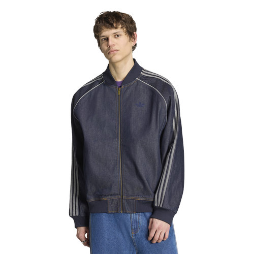 adidas Originals SST Adicolor Denim Track Top - adidas White/Indigo