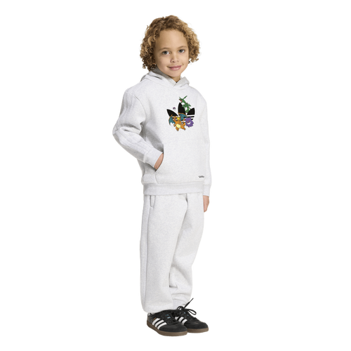 BOYS - adidas Originals x Pokemon Loose Hoodie Set - Light Grey