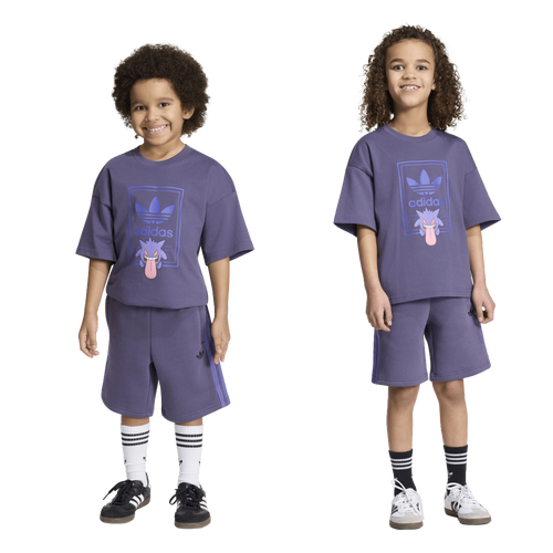 adidas Originals x Pokemon Loose Jersey & Shorts Set - Adidas Trace Purple