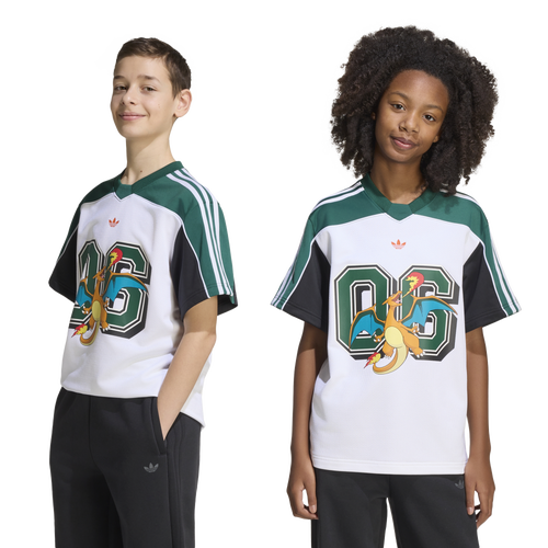 BOYS - adidas Originals Pokemon Loose Jersey - Green/White