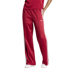 Women's - adidas Originals Superstar Satin Loose Track Pants - Team Victory Red/White