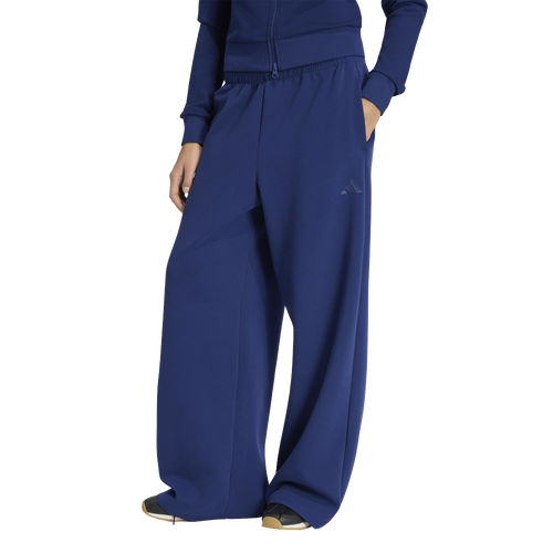 adidas Soft Lux Straight Leg Pants - Adidas Dark Blue