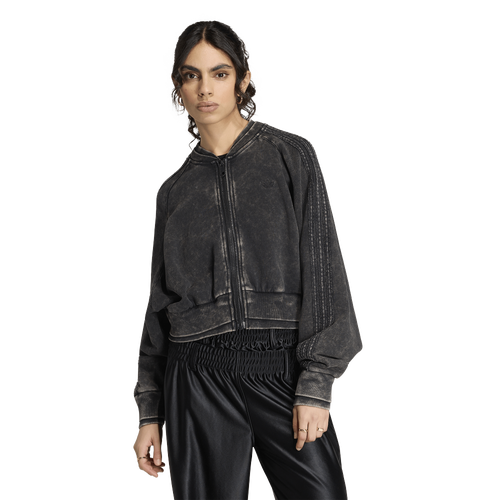 adidas Originals SST Double Layered Cropped Track Top - adidas Black