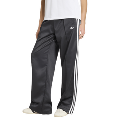 Women's - adidas Originals Superstar Satin Loose Track Pants - Black/White