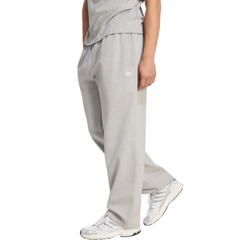  - adidas Originals Trefoil Essentials Open Hem Pants - Medium Grey Heather