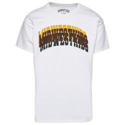 Men's - Midwest Kids Stacked T-Shirt - White/White