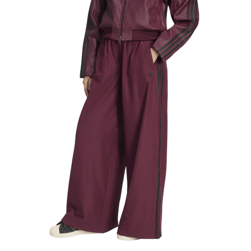 WOMENS - adidas Firebird Track Pants - Black/Maroon