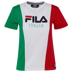 Boys' Grade School - Fila Italia T-Shirt - White/Green/Red