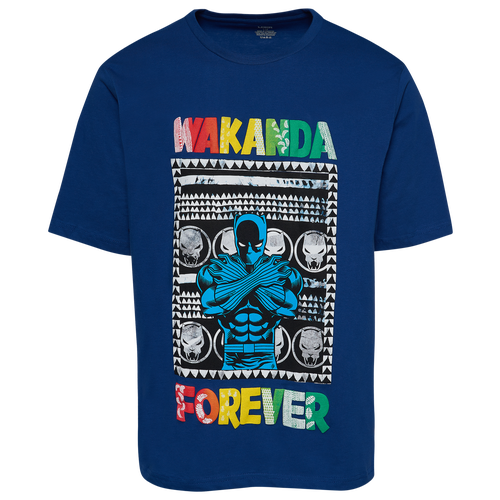 

Black Panther Mens Black Panther Wakanda Forever T-Shirt - Mens Blue/Blue Size L