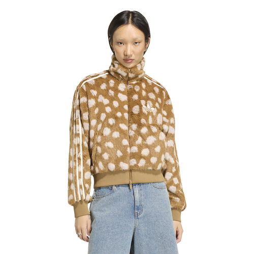  - adidas Originals Firebird Animal Print Jacket - Brown Desert