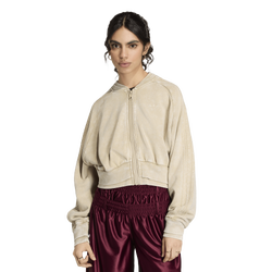 Women's - adidas Originals SST Double Layered Cropped Track Top - Khaki