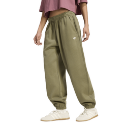 Women's - adidas Originals Essentials Loose Fleece Joggers - Olive Strata