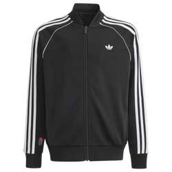 Boys' Grade School - adidas Originals Superstar Loose Track Jacket - Black/White