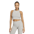 adidas Originals Trefoil Essentials Rib Tank Top - Adidas Medium Grey Heather