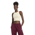 adidas Originals Trefoil Essentials Rib Tank Top - Adidas Warm Vanilla
