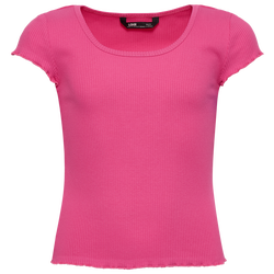 Girls' Grade School - LCKR Ribbed T-Shirt - Pink