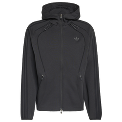Men's - adidas Originals Spacer Cutline Full-Zip Hoodie - Black/Black