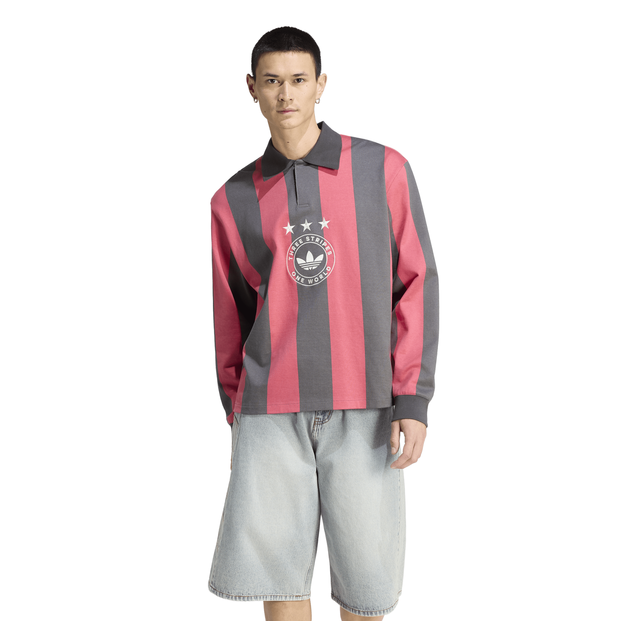 adidas Originals Long Sleeve GFX Polo - Men