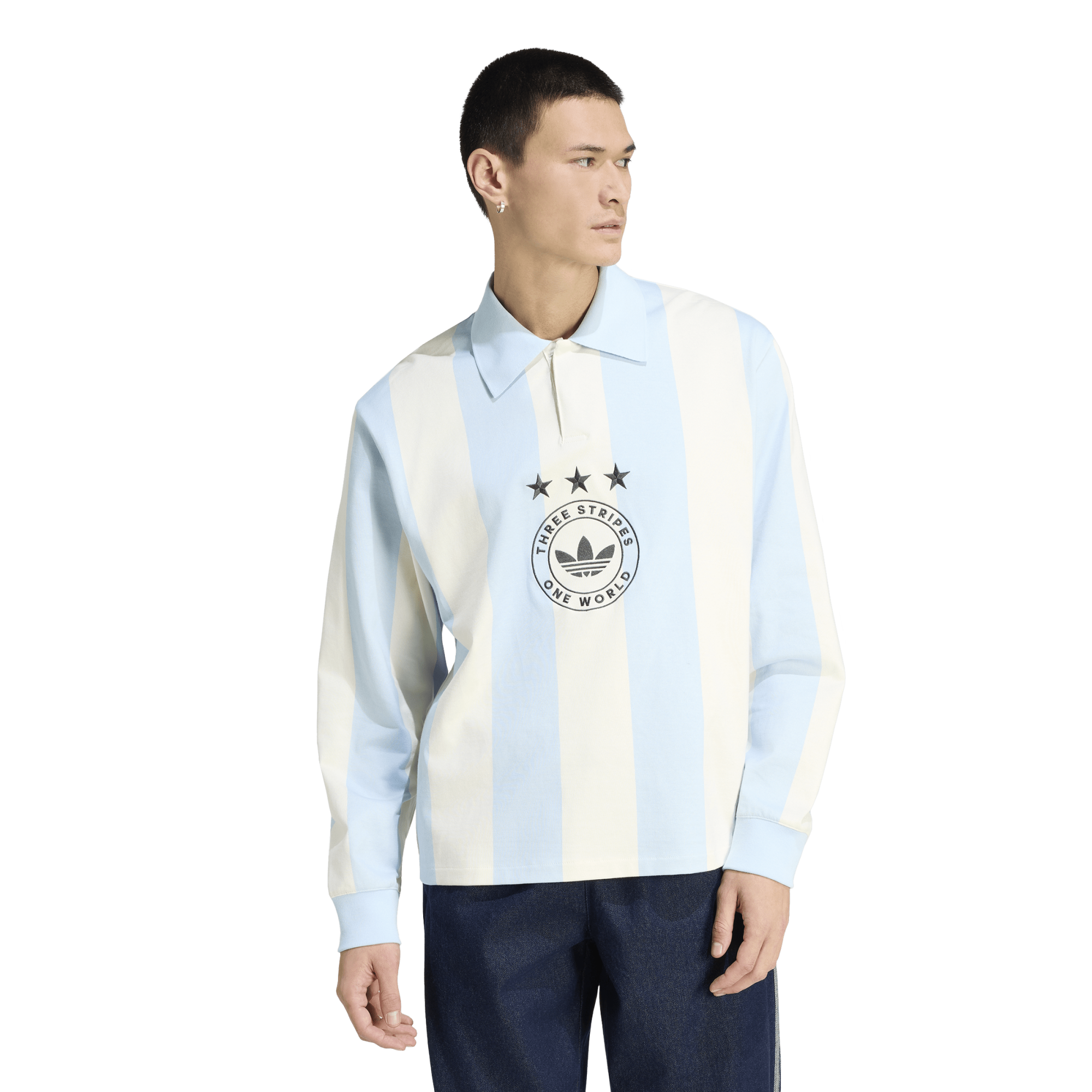 adidas Originals Long Sleeve GFX Polo - Men's | Foot Locker