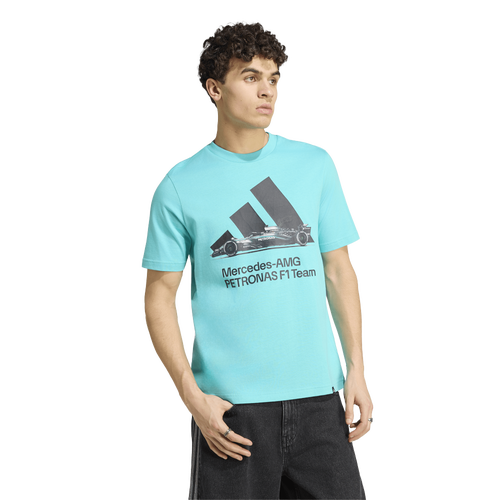  - adidas Mercedes AMG Petronas Formula 1 Team Graphic Tee - Semi Mint Rush/Black