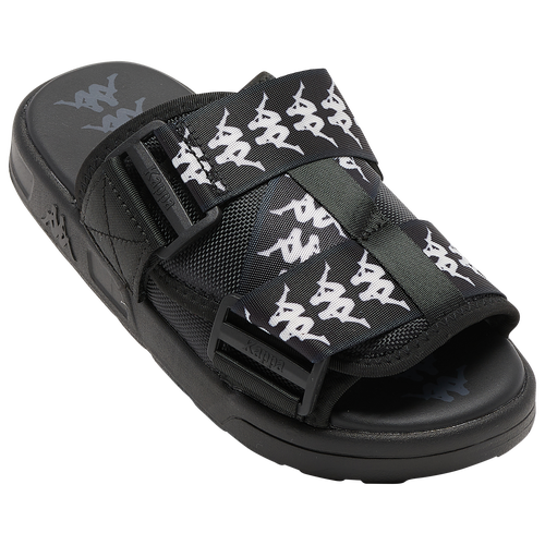 

Kappa Boys Kappa Mitel Slides - Boys' Grade School Shoes Black/White Size 04.0