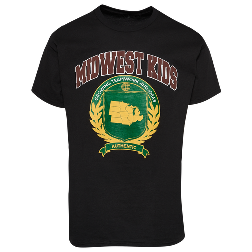 

Midwest Kids Mens Midwest Kids Crest T-Shirt - Mens Black/Black Size M