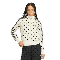 Women's - adidas Satin Polka Dots Track Top - Black/White