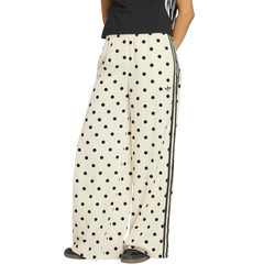 Women's - adidas Satin Polka Dots Wide Leg Pants - White/Black