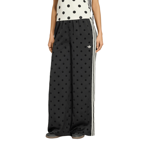  - adidas Satin Polka Dots Wide Leg Pants - Black/White