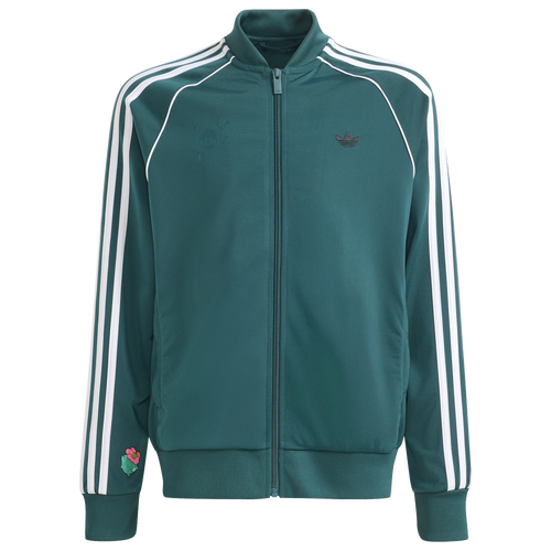  - adidas Originals Superstar Loose Track Jacket - Rich Green/White