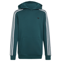 Boys' Grade School - adidas Originals Graphic Loose Hoodie - White/Rich Green