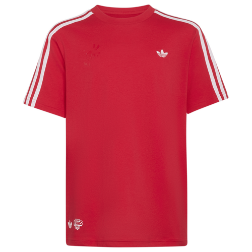 adidas Originals Graphic Loose T-Shirt - Adidas Pure Ruby/White
