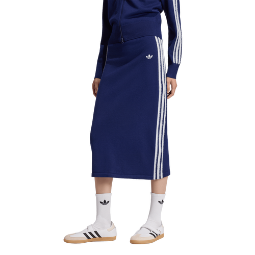 adidas Originals Knitted Skirt - Adidas Dark Blue/White