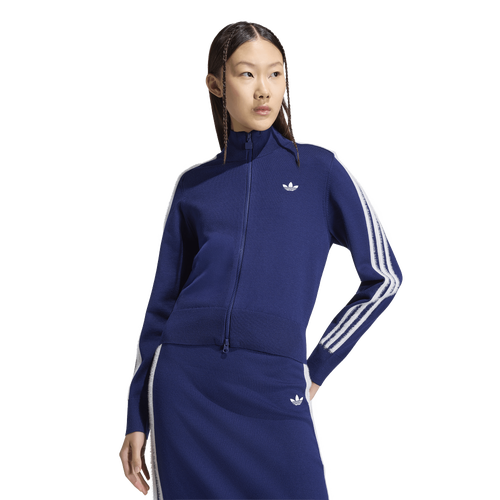 adidas Originals Firebird Knit Track Top - Adidas Dark Blue/White