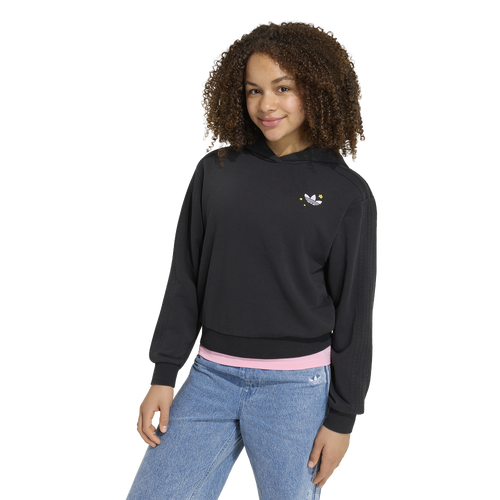 GIRLS - adidas Originals x Care Bears Boxy Cropped Hoodie - Black