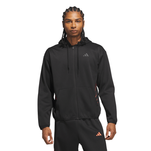 - adidas Crazy Warm Full-Zip Hoodie - Black/Solar Turbo