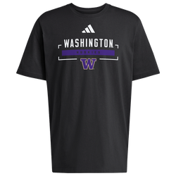 Men's - adidas University of Washington HOB T-Shirt - Black