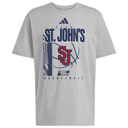 Men's - adidas NCAA Qualifier Short Sleeve T-Shirt - Gray