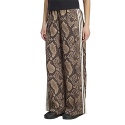 Women's - adidas Satin Snake Print Wide Leg Pant - Magic Beige/Linen