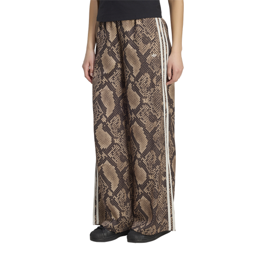adidas Satin Snake Print Wide Leg Pant - Adidas Magic Beige/Linen