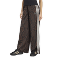 adidas Satin Snake Print Wide Leg Pant - Adidas Black/Brown