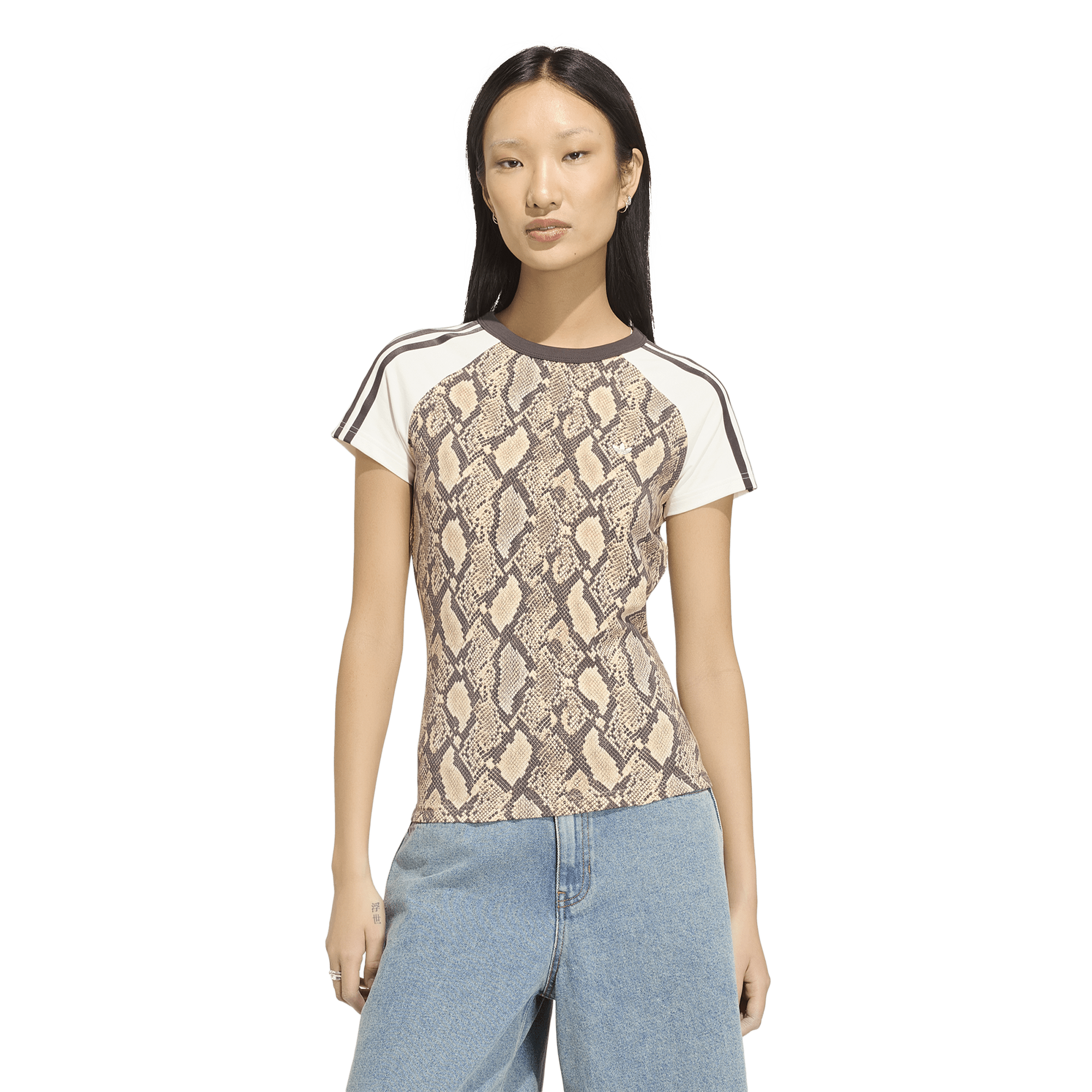 adidas Snake Print Cali T-Shirt - Women's | Foot Locker