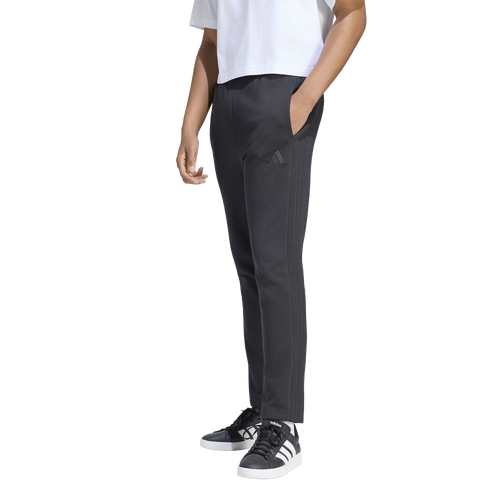 adidas Essentials 3-Stripes Fleece Open Hem Pants - Adidas Black