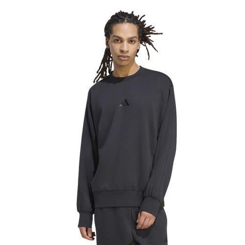 adidas Essentials 3-Stripes Fleece Sweatshirt - adidas Black