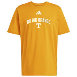Men's - adidas College Slogan Short Sleeve T-Shirt - Orange