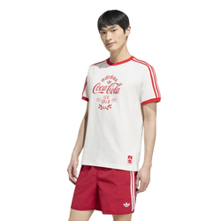 Men's - adidas Coca-Cola Cali T-Shirt - Red/White