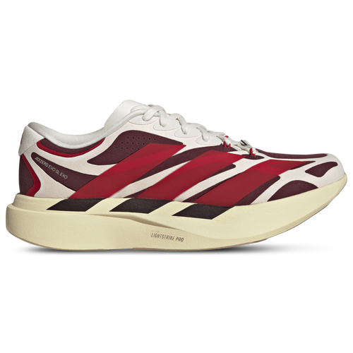 MENS - adidas adizero Evo SL Exo Suede - Off White/Better Scarlet Maroon