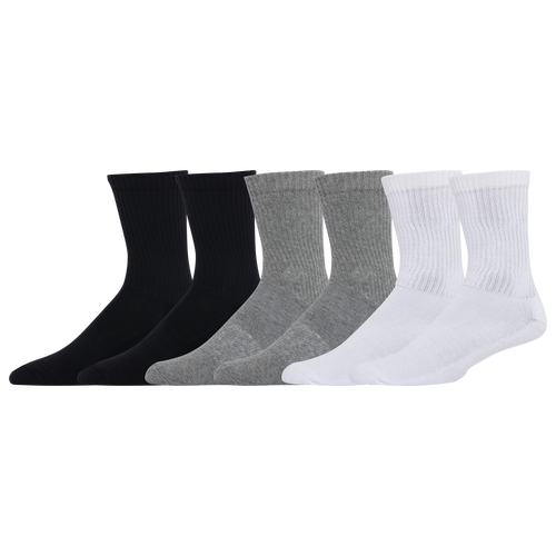 Lckr Mens  6-pack Athletic Half Cushion Crew Socks In Multi